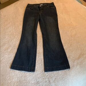 Soft Surroundings Blue Flare Wide Leg Jeans